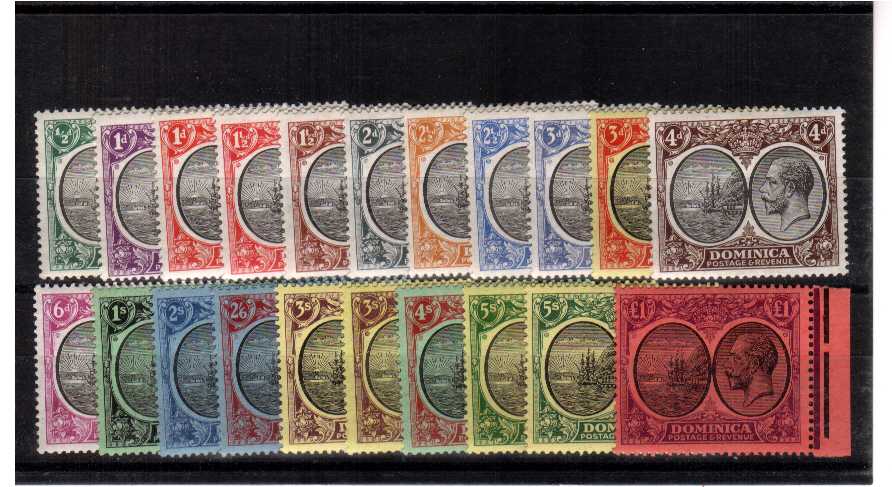 fine mounted mint set of 21 with the �1 value being unmounted marginal mint