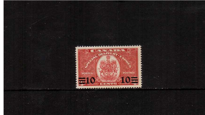 Special Delivery<br/>10c on 20c Scarlet superb unmounted mint