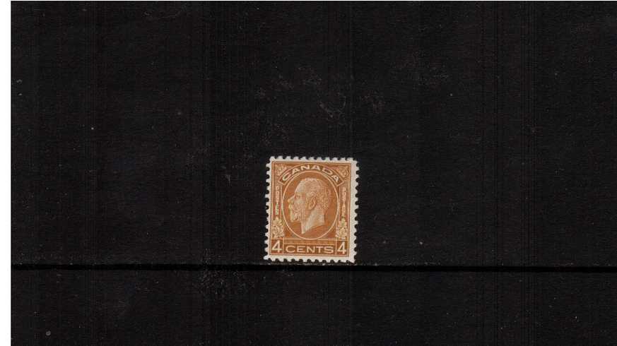 4c Yellow-Brown<br/>
A very lightly mounted mint single.<br/><b>XQX</b>