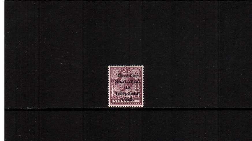 6d Reddish-Purple on Chalky Paper superb unmounted mint.