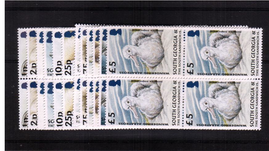 The Fauna set of twelve in superb unmounted mint blocks of four.