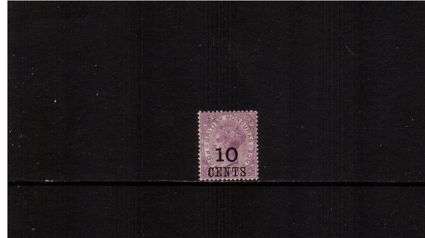 10c on 4d Mauve<br/>
A fine bright and fresh lightly mounted mint single
<br><b>XMX</b>