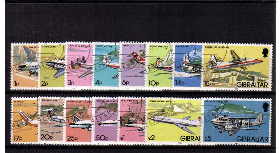 aircraft - superb fine used set of 15