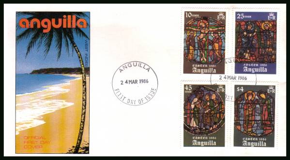 Easter<br/>on an unaddressed official First Day Cover