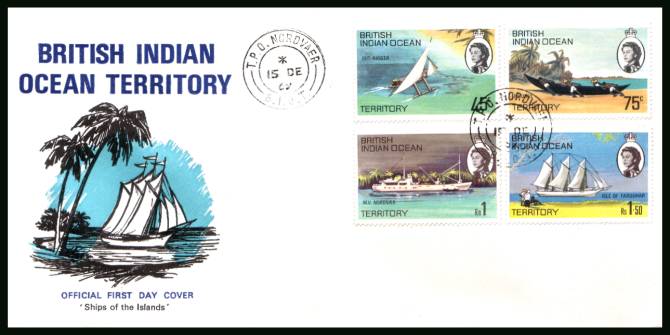 Ships of the Island<br/>cancelled with a T.P.O. NORDVAER steel CDS on an illustrated First Day Cover