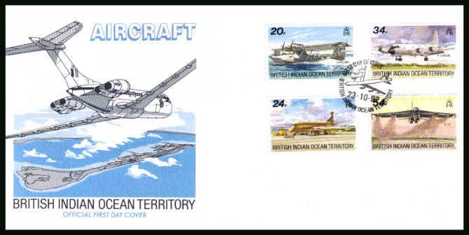 Visiting Aircraft<br/>cancelled with special cancel on an illustrated First Day Cover