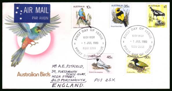 Australian Birds - 2nd Series<br/>on an official hand addressed First Day Cover