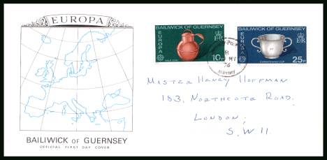 EUROPA - Handicrafts<br/>on an official hand addressed illustrated First Day Cover. 

