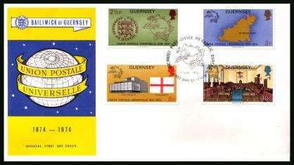 Centenary of Universal Postal Union<br/>on an official unaddressed illustrated First Day Cover 

