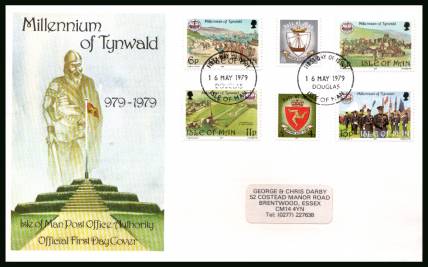 Millennium of Tynwald<br/>on a label addressed illustrated official First Day Cover