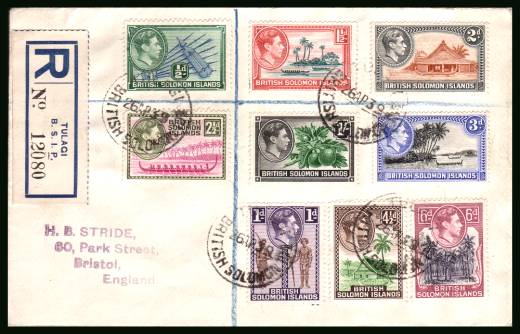 The George 6th set to the 1/- value on a REGISTERED cover cancelled with a CDS dated 26 AP 39 thus not FDC..