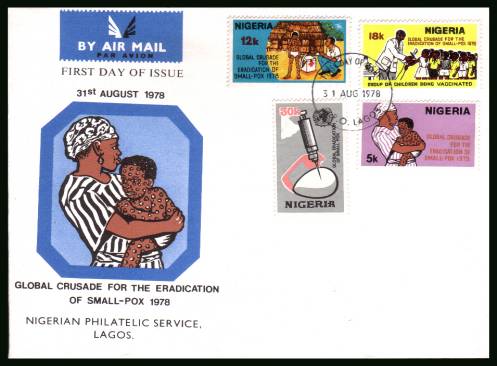 Global Eradication of Smallpox<br/>on an unaddressed official First Day Cover.<br/>Please note 