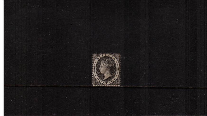 (1d) Black - Perfortation 12 - Watermark Crown CC<br/>
A fine lightly mounted well centered single. Above average!