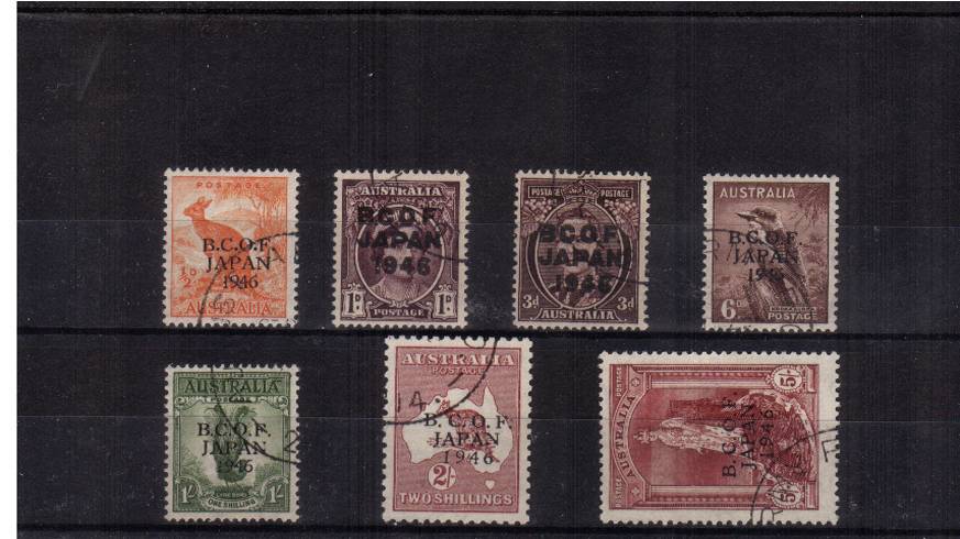 A stunning superb fine used set of seven each stamp with excellent centering for this issue. Note, this set is probably soaked off a FDC! <br/>SG Cat 275


<br><b>QAQ</b>
