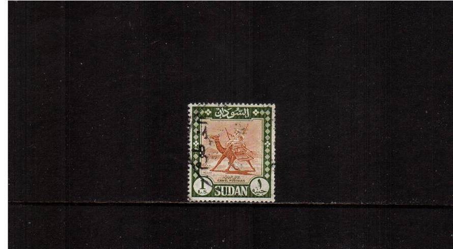 S1 Orange-Brown and Deep Olive - Watermarked.<br/>A fine used single.