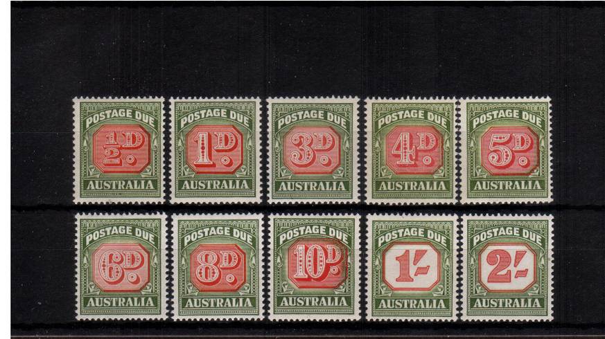 The POSTAGE DUE set of ten superb unmounted mint.
<br/><b>QFQ</b>