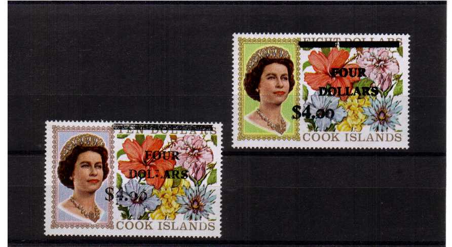 superb unmounted mint set of two