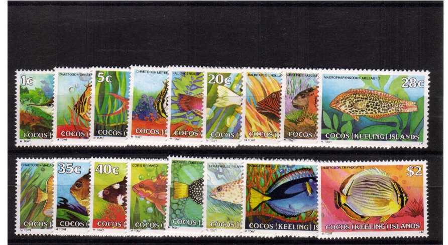 Superb unmounted mint set of seventeen
