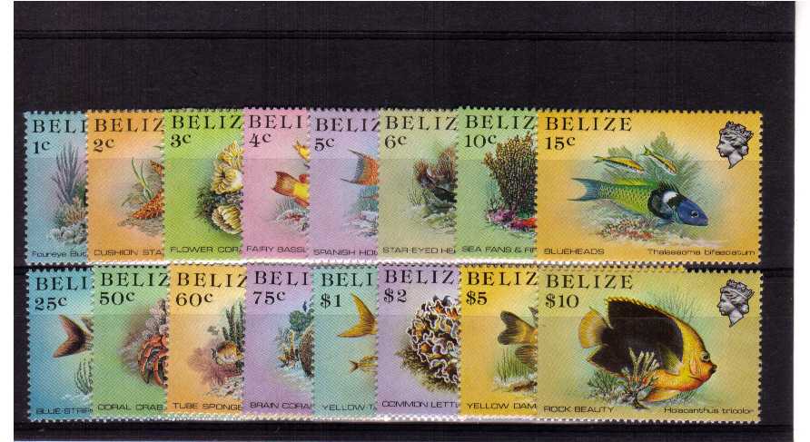 superb unmounted mint set of 16 - perforation 15