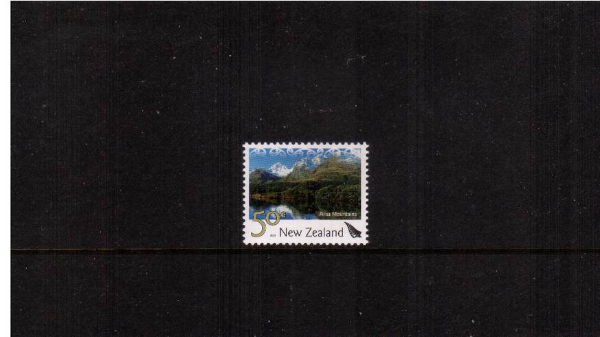 50c Ailsa Mountains definitive single<br/>showing a SILVER frond superb unmounted mint from a limited print run.
<br/><b>QSQ.</b>