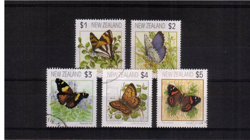 The Butterflies complete set of five<br/>Perforation 14<br/>Superb fine used.
<br/><b>QSQ</b>