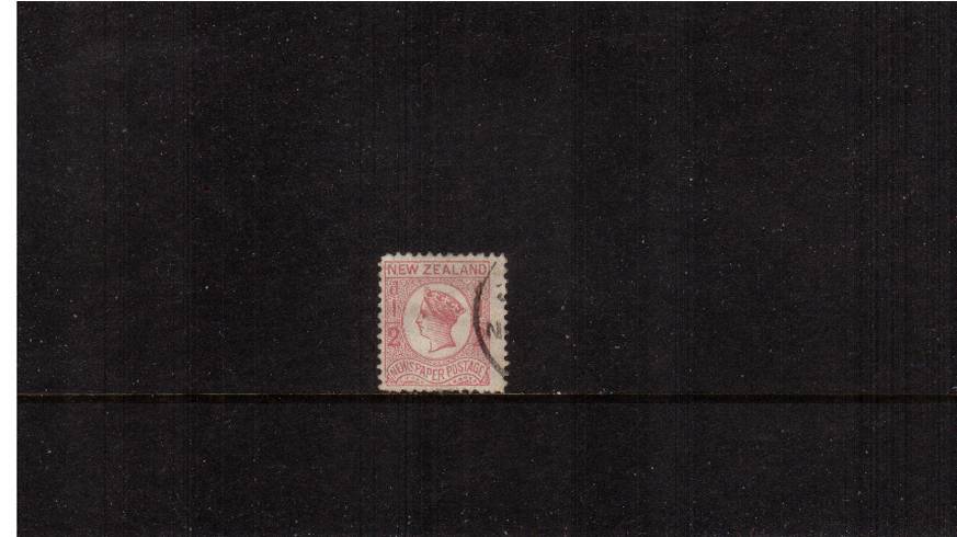 d Dull Rose - Perforation 12 - Watermark NZ and Star<br/>
A good used stamp cancelled clear of profile.
<br/><b>QSQ</b>