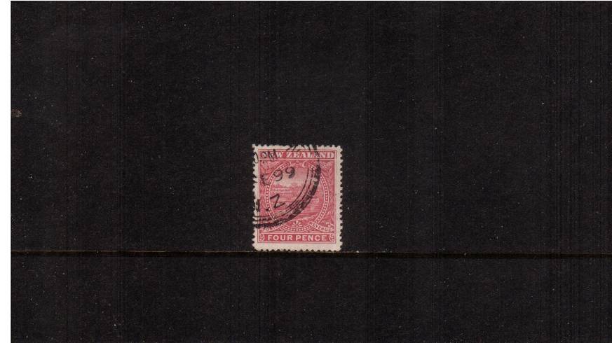 4d Bright Rose<br/>
from the No Watermark Pictorials Set - Perforation 12-16<br/>
A superb fine used single<br/>
<br/><b>QSQ</b>