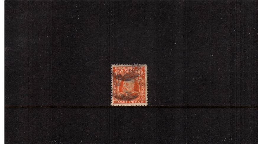 4d Orange-Red - Perforation 14x14<br/>
A sound used single. SG Cat 27