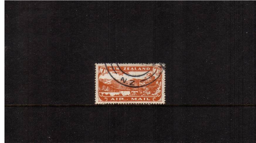 7d Brown-Orange AIR single<br/>A superb fine used stamp cancelled with a double ring CDS.


<br/><b>QSQ</b>