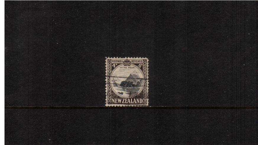 4d Black and Sepia - Perf 12<br/>
A good used stamp. SG Cat 20

<br/><b>QSQ</b>