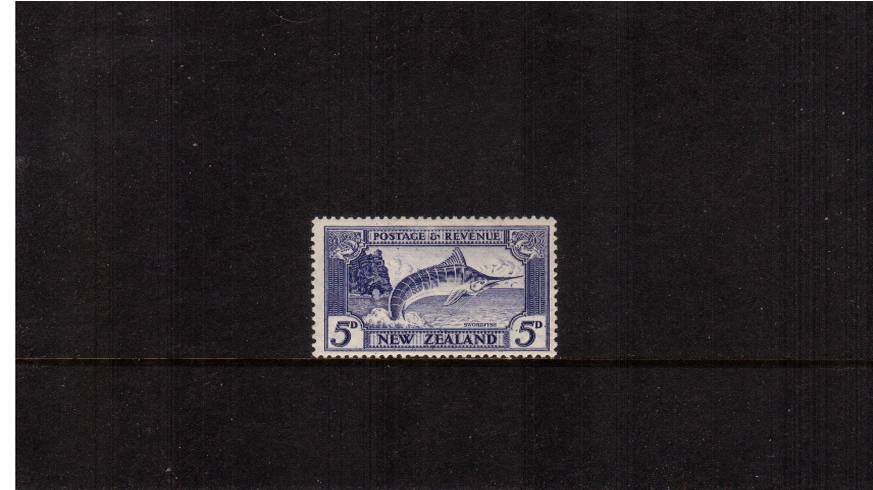 5d Ultramarine - Perf 13-14x13<br/>
A very fine lightly mounted mint single with just a trace of a hinge mark.
<br/><b>QSQ</b>