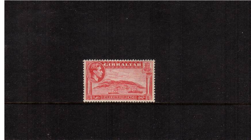 1d Carmine - Perforation 13<br/>
A lightly mounted mint example of this scarce stamp. SG Cat 275

<br/><b>QUQ</b>