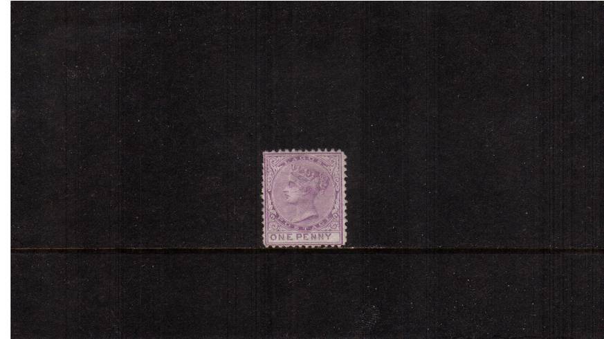 1d Lilac-Mauve - Perforation 12<br/>
A fine and fresh stamp with no gum. SG Cat 80.00