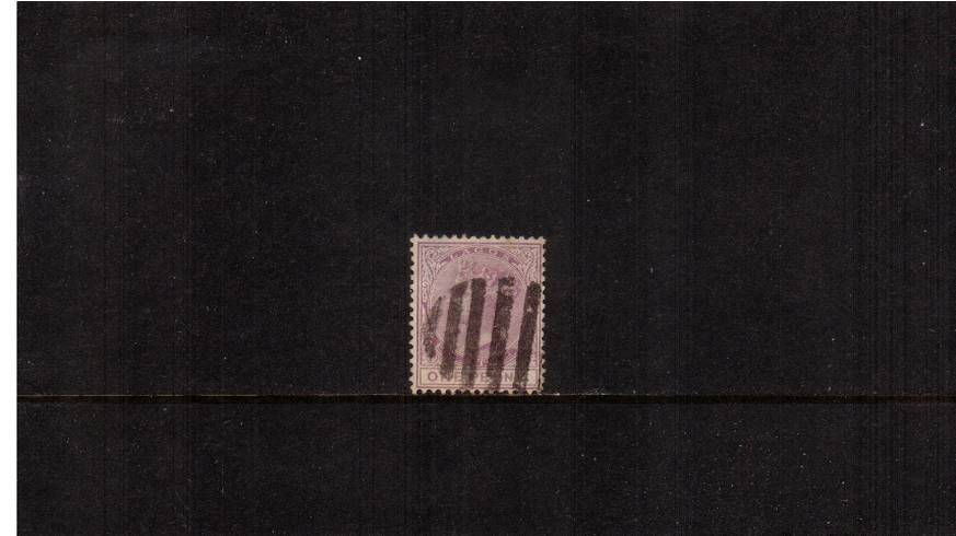 1d Lilac-Mauve - Perforation 14<br/>
A good used stamp with small thin. SG Cat 28