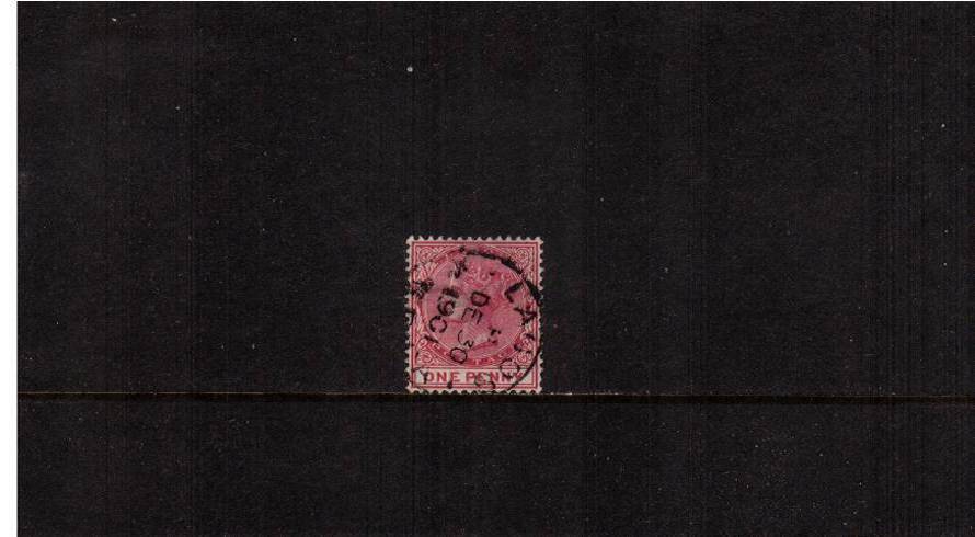 1d Rose-Carmine<br/>
A superb fine used single cancelled with a LAGOS CDS dated DE 30 1901