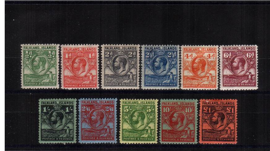The famous ''Penguin and Whale'' set of eleven very,very lightly mounted mint. Fine and fresh. SG Cat 700
<br/><b>QVQ</b>