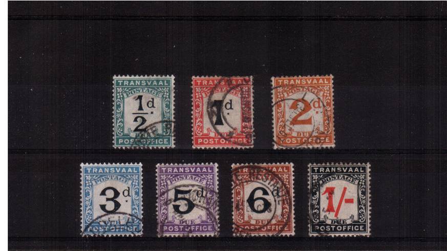 The POSTAGE Due complete set of seven superb fine used.<br/>Note the set has full perfs which may not show in the scan! 
<br/><b>QVQ</b>