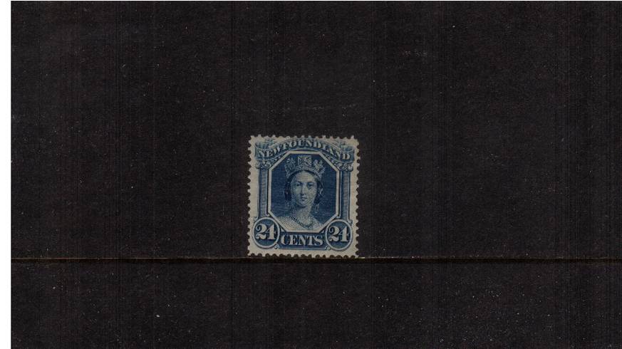 24c Blue - Thin Yellowish Paper<br/>
A lovely full gummed lightly mounted mint sigle with a lovely colour and excellent centering. SG Cat 50 
<br/><b>QYQ</b>