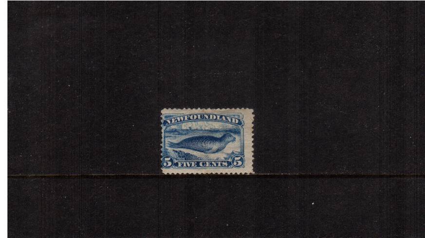 5c Pale Dull Blue<br/>
A fine mounted mint single centered to the left. SG Cat 350
<br/><b>QYQ</b>