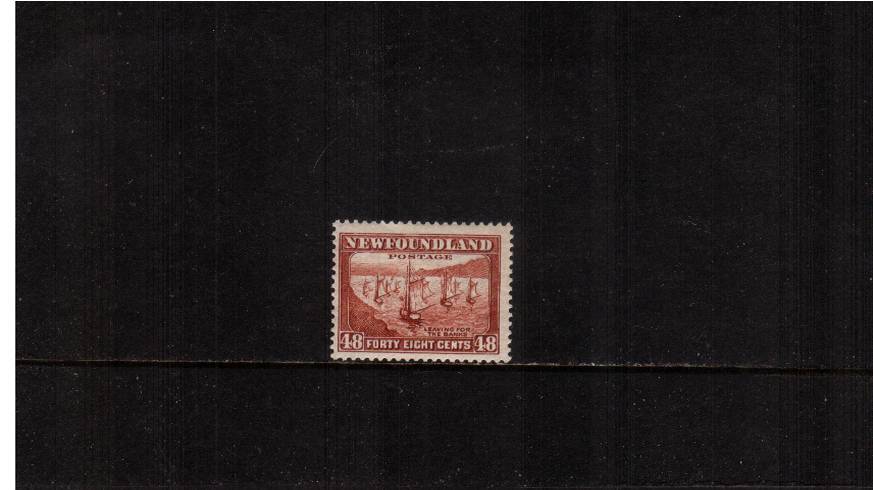48c Red-Brown<br/>
A superb unmounted mint single