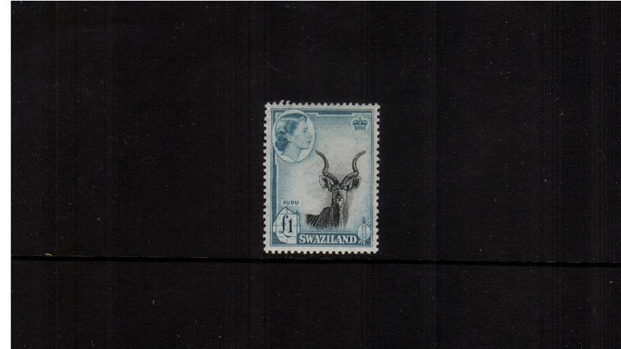 1 Black and Turquoise-Blue<b/r>
A superb unmounted mint single. SG Cat 60
