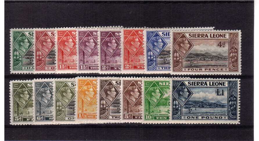 Fine mounted mint set of sixteen