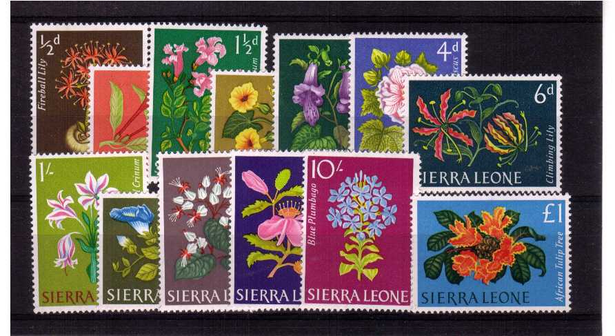 Flowers - Superb unmounted mint set of thirteen.