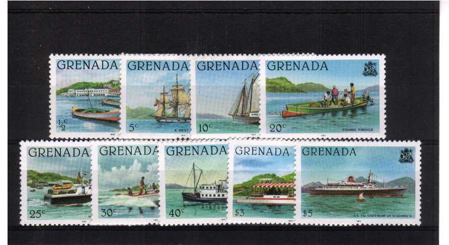 Ships set with date imprint. The original set of nine superb unmounted mint