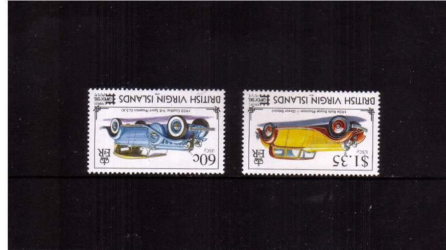 Motor Cars - CAPEX International Stamp Exhibition<br/>
A superb unmounted mint set of two both with WATERMARK CROWN TO RIGHT.