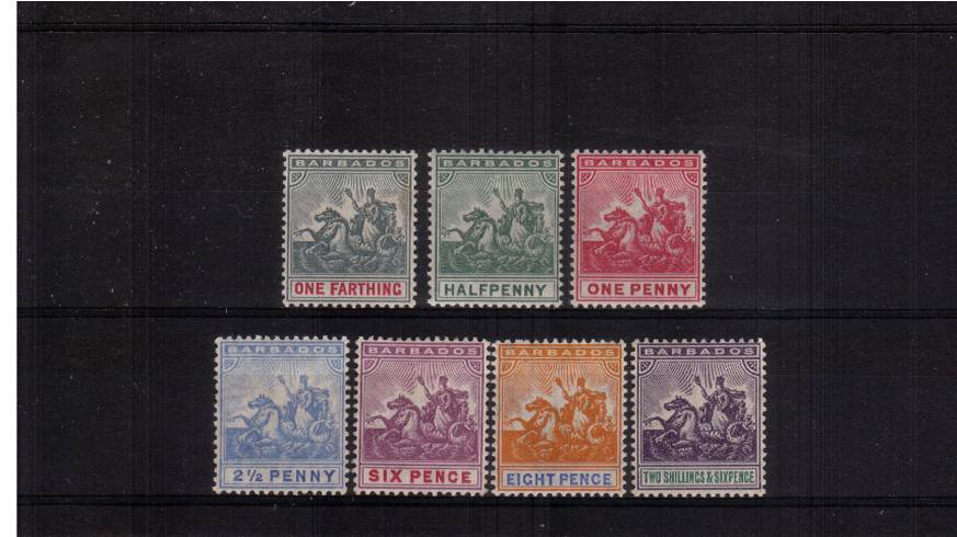 The Multiple Crown CA watermark set of seven.<br/>
A very fine lightly mounted fresh mint set.<br/>SG Cat 250 
<br/><b>QMX</b>