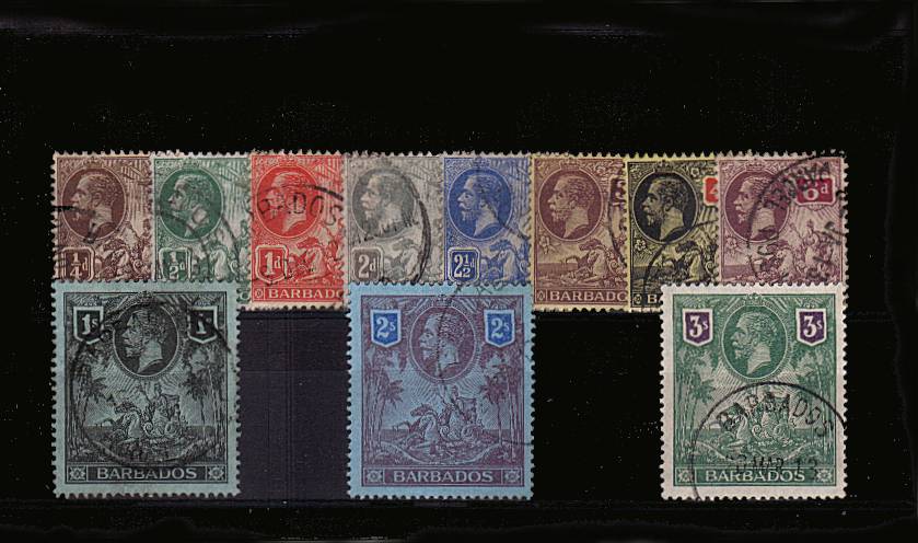 A superb fine used set of eleven with each stamp cancelled with a fine CDS cancel. Pretty!<br/>SG Cat 275
<br/><b>QMX</b>