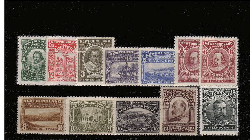A fine very lightly mount mint ''first hinge'' set of eleven plus<br/> the additional 6c that shows the different spelling of ''COLONIZATION''.<br/>A fine and fresh set. SG Cat 535 
<br/><b>QMX</b>