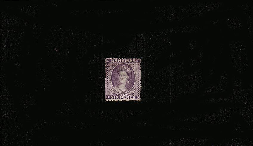 6d Lilac - Watermark Crown CC - Perforation 12<br/>
A very lightly used stamp but with some trimmed perfs. SG Cat 75

<br/><b>QPX</b>