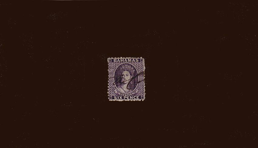 6d Lilac 0 Warerwaer Crown CC<br/>A bright stamp with a manuscript cancel. SG Cat 75